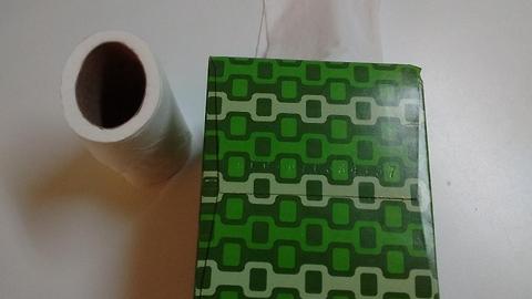Using toilet paper in your tissue box will give you 2.3x as much tissue for your dollar!