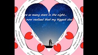 Exist many stars in the night, but only now I realized you are my biggest star [Quotes and Poems]