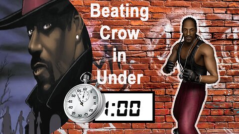 Speed Challege || Crow (Hard) Under 1 Minute || Def Jam Fight For New York : The Takeover
