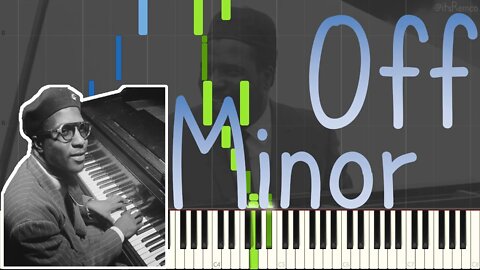 Thelonious Monk - Off Minor (Solo Jazz Piano Synthesia)