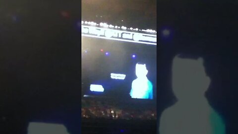 when the song I wrote for @QveenHerby (KARMIN) played on a jumbotron at Madison Square Garden