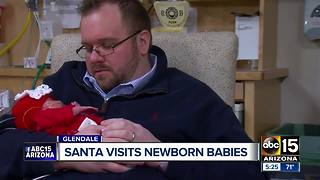 Santa bringing cheer to families at Valley hospital