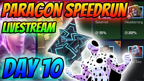 LIVE! | Day 10 New Account Challenge (Paragon Speedrun) | Marvel Contest of Champions