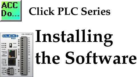 Click PLC Installing the Software
