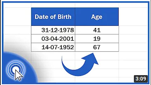 How to Calculate Age Using a Date of Birth in Excel