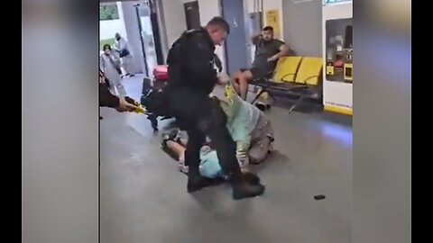 Police officer brutally kicks Muslim man at Manchester Airport