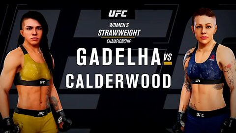 EA Sports UFC 3 Gameplay Joanne Calderwood vs Claudia Gadelha