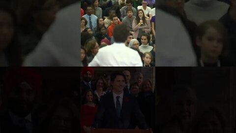 Justin Trudeau classics : 'Peoplekind' and 'Because it's 2015'.
