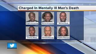 Six charged in mentally ill man's death
