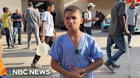 10-year-old ‘Ziko’ volunteers at Gaza hospital