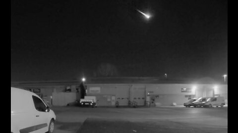 Fireball that lit up UK skies likely to be piece of asteroid, say scientists