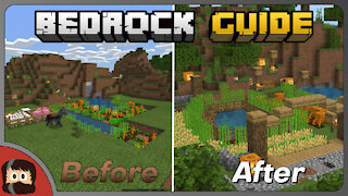 How To Finish Builds | Bedrock Guide EP 04 | Tutorial Survival Lets Play | Minecraft