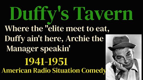 Duffys Tavern - 1944-01-04 Fred Allen duffy Wants Him To Mc Pig Roast Show Starts At 56Secs