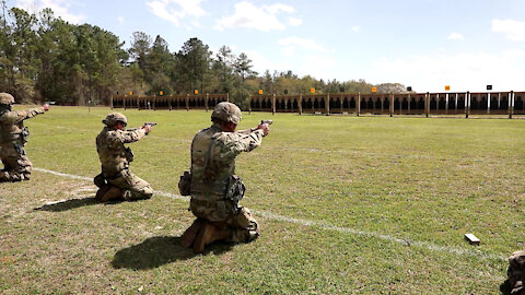 U.S. Army Small Arms Championships Day 5, Pistol Range B-Roll, Part 1