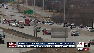 KDOT set to widen bottleneck along I-35 at 75th Street bridge