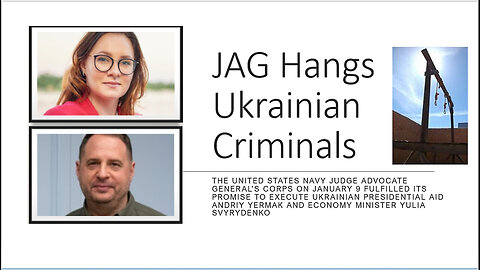 JAG Hangs the Ukrainian Criminals at Camp Blaz, GUAM.