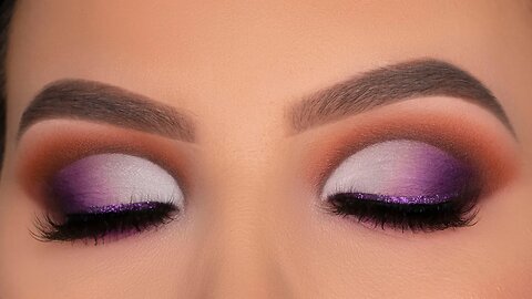 Purple Brown Smokey Cut Crease Tutorial