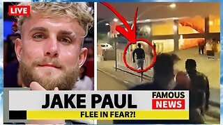 Jake Paul RUNS from Floyd Mayweather AFTER His Team Try To “Jump” Him | Famous News