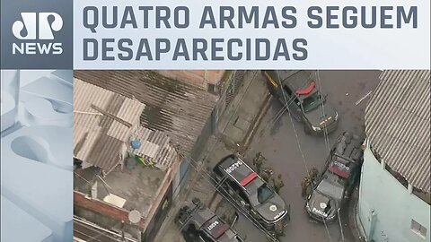 Exército e PMSP fazem operação conjunta em busca de metralhadoras furtadas