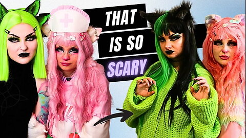 Kawaii and Goth Besties Swap Looks | TRANSFORMED