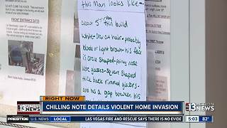 Note left at Las Vegas condominium complex warns residents of chilling robbery