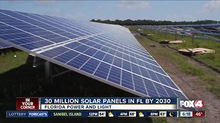 FPL to install 30 million solar panels in Florida