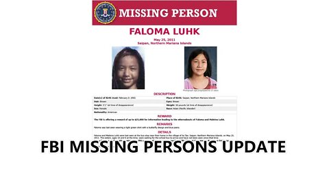 FBI MISSING PERSONS UPDATE 9/29/22