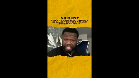 @50cent I don’t owe you anything just because you were around before I made it. #50cent 🎥 @xxl