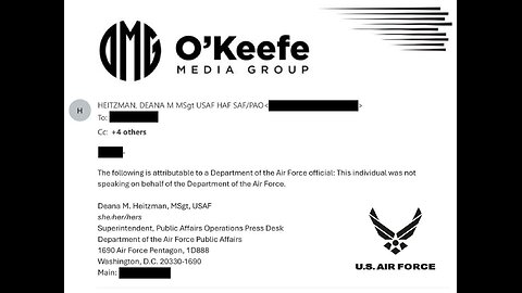 US Air Force | DEI (James O’Keefe | #OMG) | Check Description 🍿🐸