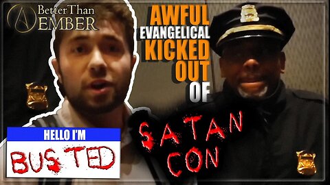 Jerk Evangelist BUSTED at SatanCon | Atheist Review