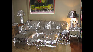 Art Bell Clip - Louise Puts Aluminum Foil on her Lamp Shades to Reflect Drugs from Aliens