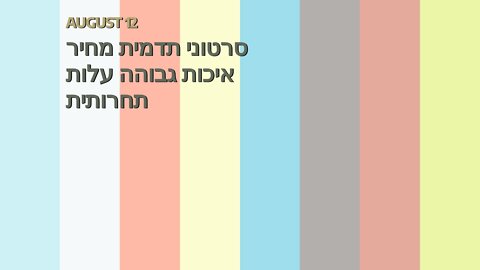 סרטוני תדמית מחיר איכות גבוהה עלות תחרותית