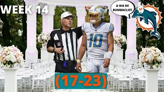 DOLPHINS VS CHARGERS (WEEK 14) RECAP