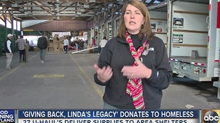 'Giving Back, Linda's Legacy' donates to the homeless