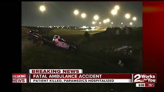 Patient killed during ambulance crash in OKC