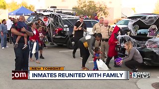 Inmates reunited with their families