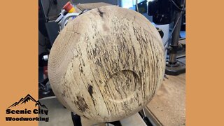 Wood turning: Beautifully Spalted Red Oak Bowl