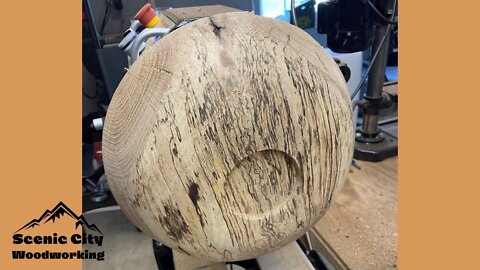 Wood turning: Beautifully Spalted Red Oak Bowl