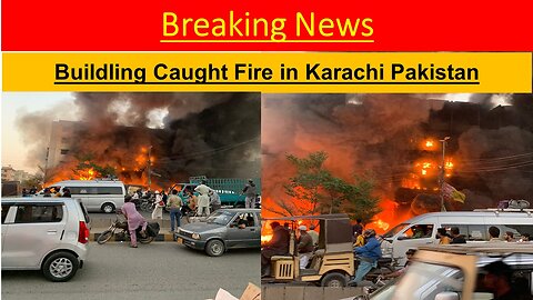 World Update 06 Dec 2023 - Furniture market with residential in building caught fire in Karachi, Pakistan
