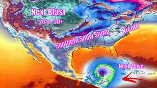 Next Tropical Wave, Next Arctic Blast & Potential Southern Snow Storm - The WeatherMan Plus