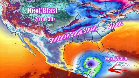 Next Tropical Wave, Next Arctic Blast & Potential Southern Snow Storm - The WeatherMan Plus