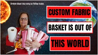 Out Of This World Custom Fabric Basket