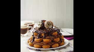 Chocolate Donuts Cake