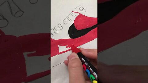 Drawing a Air force 1 #art #shorts #airforceones #viral ￼