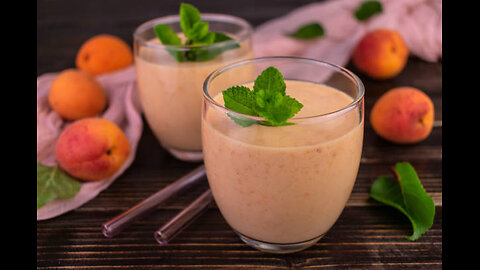 Ingredients for Apricot Mint Smoothie