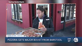 Pizzeria gets boost from Barstool Sports for both business and foundation