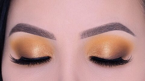 Warm Golden Eye Makeup Tutorial | Golden Bridal Eyelook