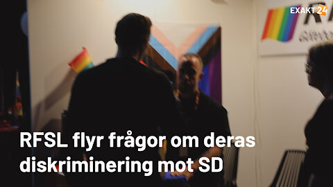 RFSL flyr frågor om deras diskriminering mot Sverigedemokraterna