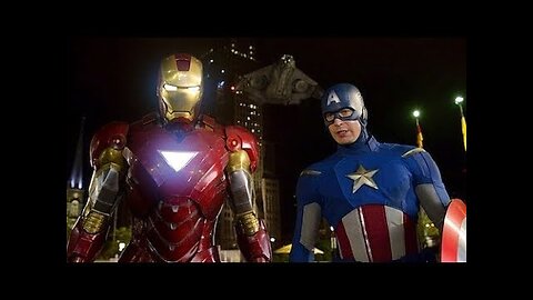 Iron Man and Captain America vs Loki Scene- The Avengers