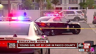 3-year-old girl in critical condition after being hit by car in Pasco County